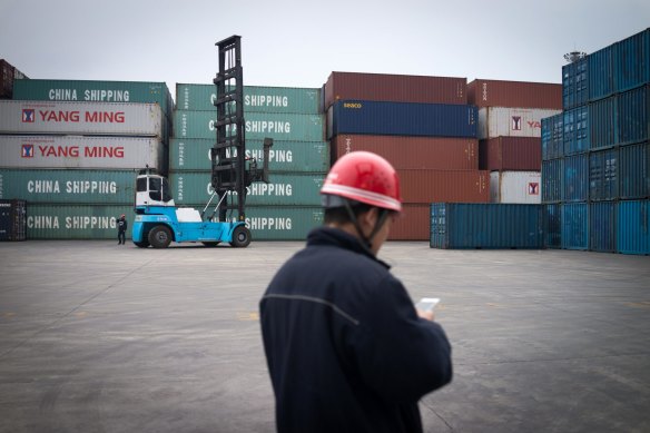 The Port of Lianyungang in Jiangsu Province, China. The country’s role as a global exporter had not diminished, one economist said.