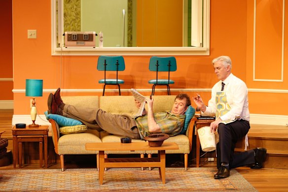 With Francis Greenslade in the 2016 production of The Odd Couple.