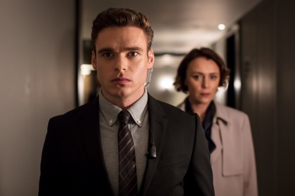 Richard Madden and Keeley Hawes in Bodyguard.