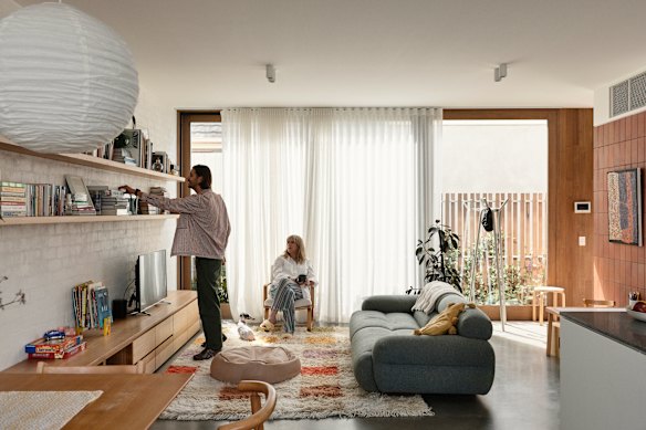 Inside a Neometro townhouse development on Martin Street, Thornbury that has won design awards.