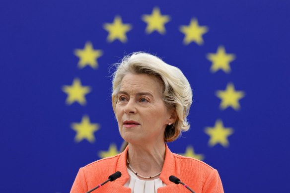 European Commission president Ursula von der Leyen says the global auto industry was being overrun by cheap Chinese vehicles.