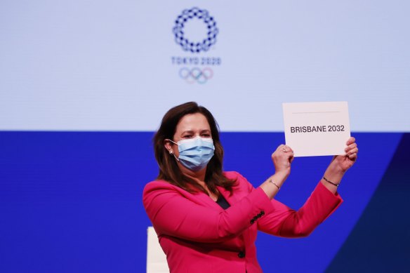 Annastacia Palaszczuk after Brisbane was named host of the 2032 Olympics.