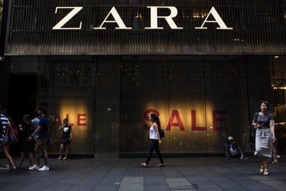Fast fashion giant Zara.