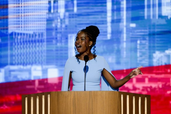 Poet Amanda Gorman, who shot to fame when she spoke at President Joe Biden’s inauguration.