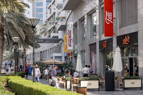 The business district of Dubai on March 4.