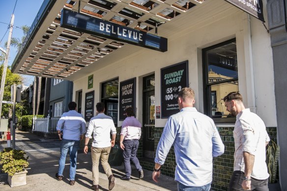 The Bellevue Hotel is one of seven pubs in Paddington that has been proposed for heritage listing.