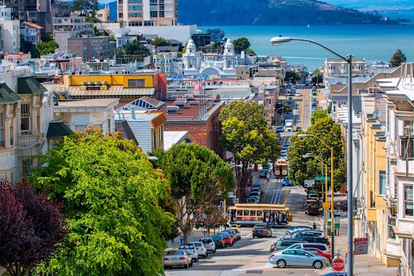 The view from Nob Hill, San Francisco.