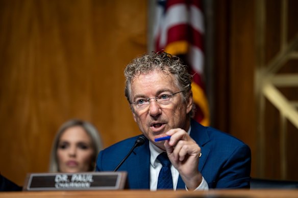 Il senatore Rand Paul, repubblicano del Kentucky, ha interrogato Anthony Fauci durante l'udienza di mercoledì.