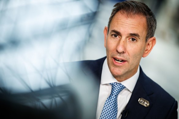 Treasurer Jim Chalmers in Washington last week.