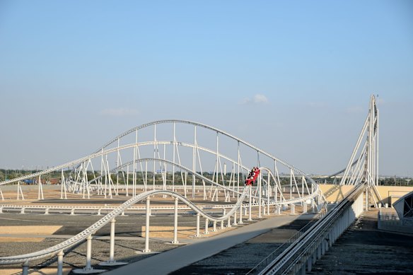 The world’s fastest rollercoaster, Formula Rossa, is an eye-boggling attraction at Abu Dhabi’s Ferrari World Park. 