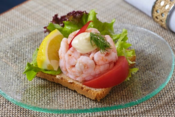 An open sandwich, this one on board with Viking.