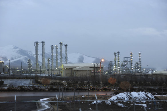 The heavy water nuclear facility near Arak, 250 kilometres south-west of Tehran.