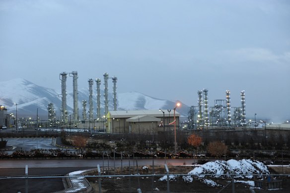 The heavy water nuclear facility near Arak, 250 kilometres south-west of Tehran.