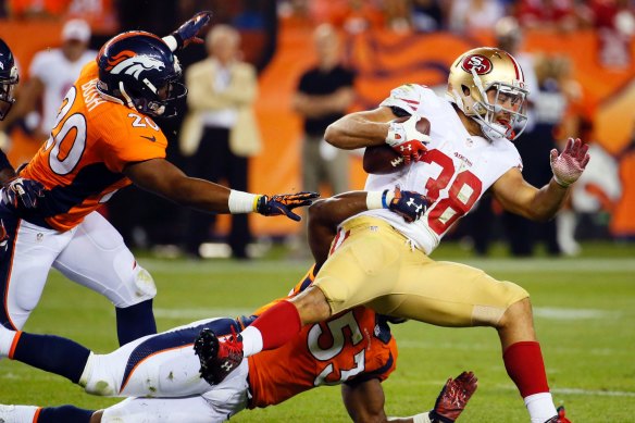 Jarryd Hayne during his days at the San Francisco 49ers in the NFL.