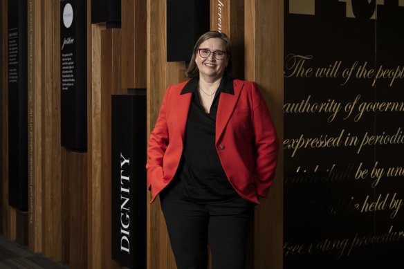 Sex Discrimination Commissioner Kate Jenkins, whose Respect@Work report prompted new positive duty laws.