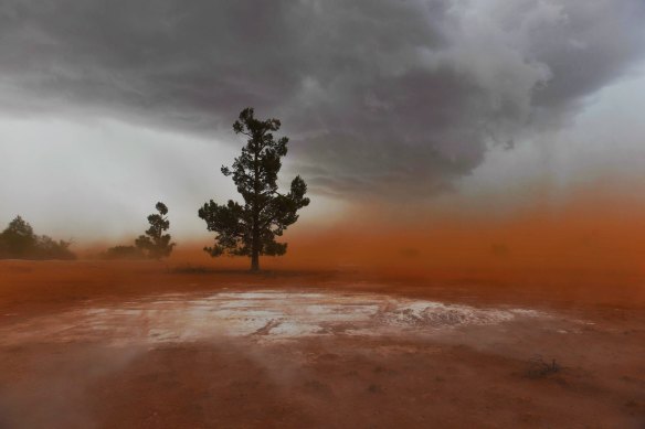 Severe storms are tearing up topsoil and creating dust storms in the Riverina and western NSW.