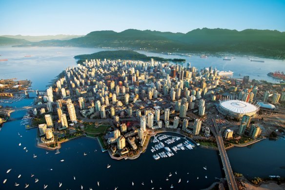 Vancouver and its remarkable waterways and skyline.