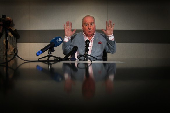 Jones apologising for his remarks about Julia Gillard's father dying of shame in 2012.