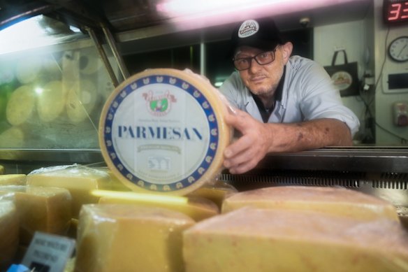 Mauro Montalto from Floridia Cheese is the third generation to produce traditional Italian cheeses, including parmesan, after his grandfather emigrated from Italy in the 1950s. But his ability to use the name parmesan is under threat as Australia and the EU continue free trade negotiations.