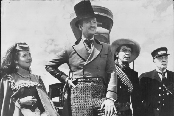 David Niven in Around The World in 80 Days: John Farrow won an Oscar for co-writing the screenplay but was sacked as director.