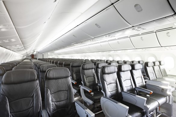 Jetstar’s economy class on the Boeing 787 Dreamliner.