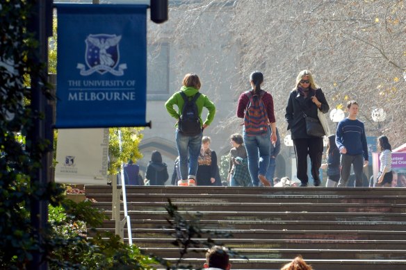 Just over 50 per cent of students at the University of Melbourne reported they were happy with their education experience in 2020, according the federal government’s annual Student  Experience Survey.