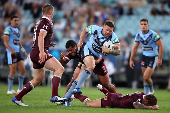 Nathan Brown’s form at Parramatta earned him a Blues call-up in 2020.