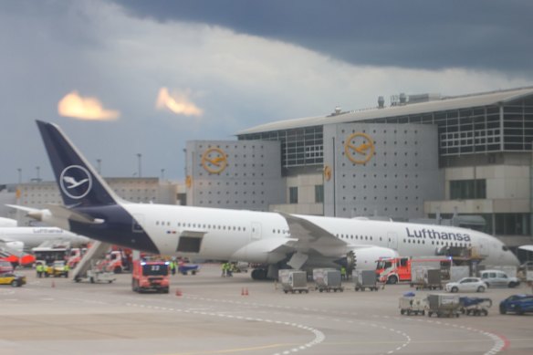 The incident injured several people and caused damage to the almost factory-fresh airliner.