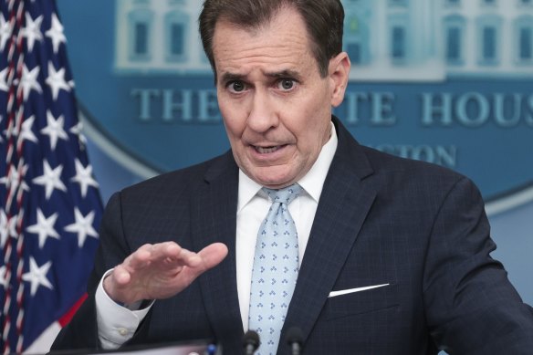 US National Security Council spokesperson John Kirby said the drone was in international airspace.