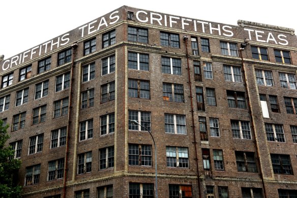 The Griffiths Teas building in Surry Hills was one of many properties sold by the Wakils to fund their charitable foundation.