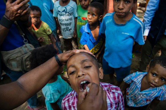 Australia spends a much smaller share of the federal budget on overseas aid than a decade ago.