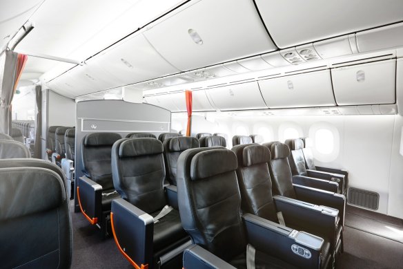 Jetstar’s business class seats are comfortable, even if they don’t lie flat.
