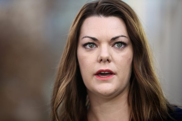 Sarah Hanson-Young has known Rebekah Giles for a decade and first met her at global law firm Kennedys, where Giles worked for 14 years. 