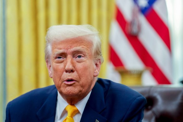 President Donald Trump in the Oval Office on Friday.