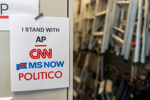 TV channels take a stand against the ban by Donald Trump.