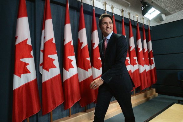 Canadian Prime Minister-designate Justin Trudeau in 2015.
