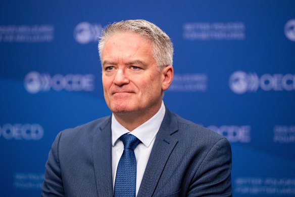 Former finance minister Mathias Cormann is now secretary-general of the Organisation for Economic Co-operation and Development. 