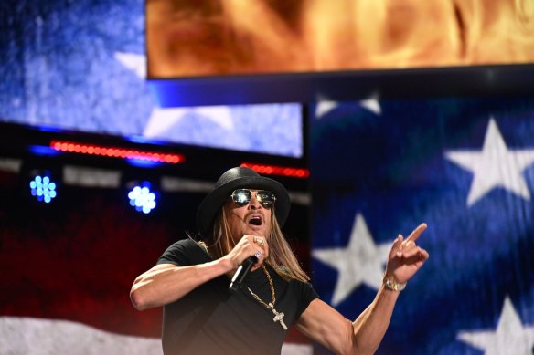 Kid Rock performs at the Republican National Convention in July.