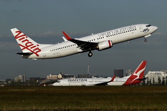 Boeing 737s are the domestic workhorses for Qantas and Virgin Australia.