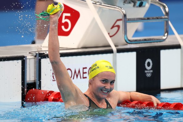 Ariarne Titmus is the world record holder in the 400m freestyle, but Katie Ledecky is a champion.