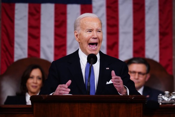 US President Joe Biden delivered a fiery State of the Union address.