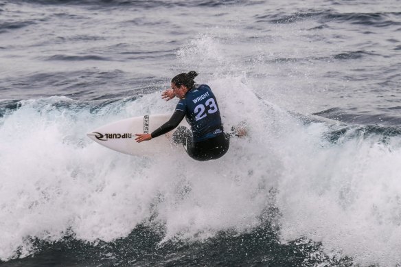 Tyler Wright is looking for successive victories after her Bells Beach title.