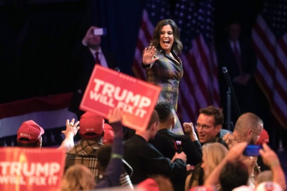 Elise Stefanik, Donald Trump’s pick for UN ambassador, said she had been threatened. 