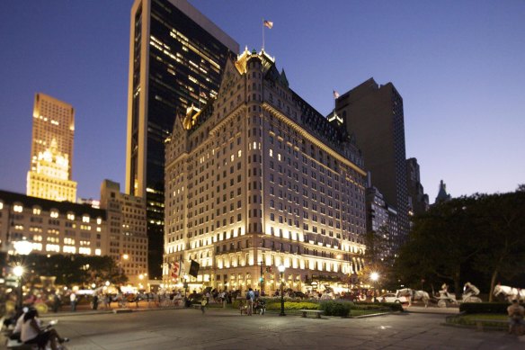 The Plaza in New York is thrillingly positioned on Fifth Avenue and Central Park South.