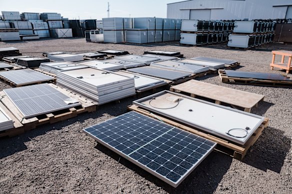 Most of the materials in a solar panel can be recycled, and some states and territories have banned them from landfill.