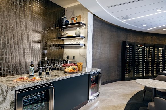 Inside the Polaris Lounge.
