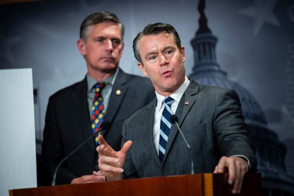 Senator Todd Young (pictured), whom Elon Musk called a “deep-state puppet”.