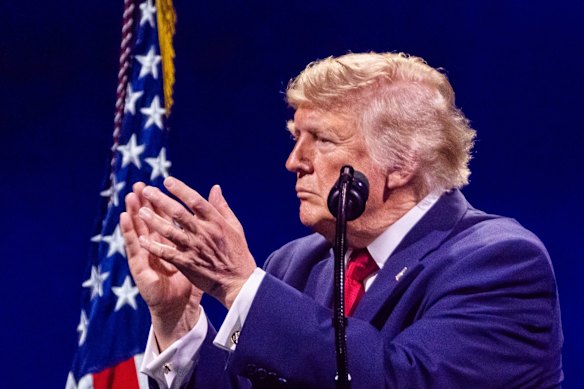 Trump during his speech.