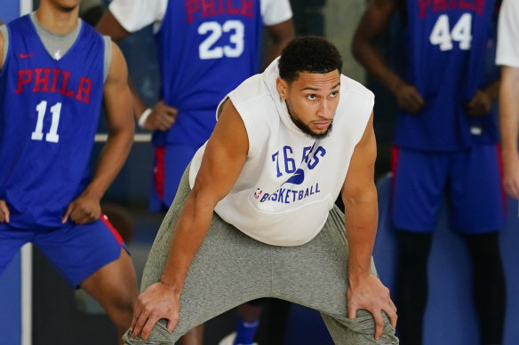 Ben Simmons will miss Philadelphia’s season opener on Thursday AEDT.