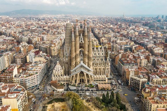 Tickets for Barcelona’s Sagrada Familia are issued at 15 minute intervals.